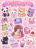 🌸 Kawaii Sticker Sheet Vol. 3